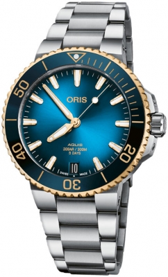 Buy this new Oris Aquis Date 41.5mm 01 400 7769 6355-07 8 22 09PEB mens watch for the discount price of £3,102.50. UK Retailer.