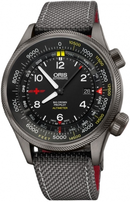 Buy this new Oris Big Crown ProPilot Altimeter with Feet Scale 47mm 01 733 7705 4234-Set5 23 16GFC mens watch for the discount price of £2,635.00. UK Retailer.