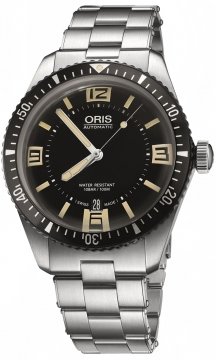 Buy this new Oris Divers Sixty-Five 40mm 01 733 7707 4064-07 8 20 18 mens watch for the discount price of £1,360.00. UK Retailer.