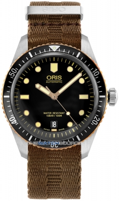 Buy this new Oris Divers Sixty-Five 40mm 01 733 7707 4354-07 5 20 30 mens watch for the discount price of £1,700.00. UK Retailer.