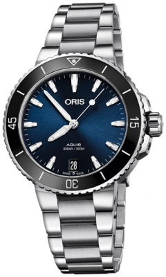 Buy this new Oris Aquis Date 36.5mm 01 733 7731 4135-07 8 18 05P midsize watch for the discount price of £1,369.00. UK Retailer.