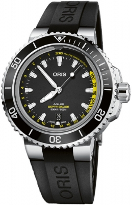 Buy this new Oris Aquis Depth Gauge 45.8mm 01 733 7755 4154-Set RS mens watch for the discount price of £2,805.00. UK Retailer.