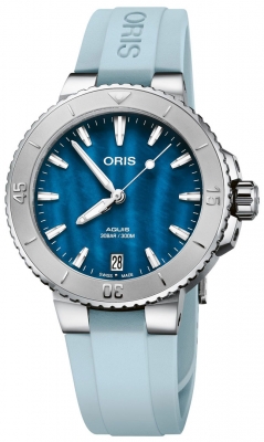 Buy this new Oris Aquis Date 36.5mm 01 733 7770 4155-07 4 18 65FC ladies watch for the discount price of £1,530.00. UK Retailer.