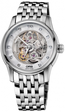 Buy this new Oris Artelier Skeleton 01 734 7670 4019-07 8 21 77 mens watch for the discount price of £1,533.00. UK Retailer.