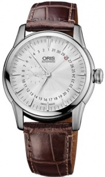 Buy this new Oris Artelier Small Second, Pointer Date 01 744 7665 4051-07 1 22 73FC mens watch for the discount price of £1,105.00. UK Retailer.