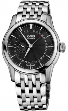 Buy this new Oris Artelier Small Second, Pointer Date 01 744 7665 4054-07 8 22 77 mens watch for the discount price of £1,105.00. UK Retailer.