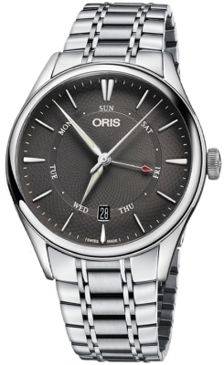 Buy this new Oris Artelier Pointer Day Date 01 755 7742 4053-07 8 21 88 mens watch for the discount price of £1,615.00. UK Retailer.