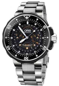 Buy this new Oris ProDiver Pointer Moon 49mm 01 761 7682 7154-Set Northern Hemisphere mens watch for the discount price of £1,763.00. UK Retailer.