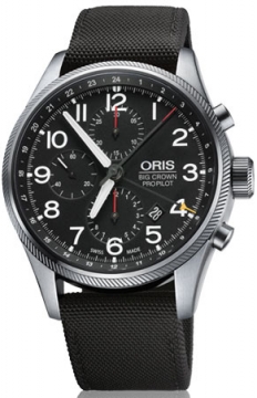 Buy this new Oris Big Crown ProPilot Chronograph GMT 01 677 7699 4164-07 5 22 15FC mens watch for the discount price of £2,030.00. UK Retailer.
