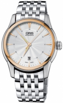Buy this new Oris Artelier Date 40mm 01 733 7670 6351-07 8 21 77 mens watch for the discount price of £1,935.00. UK Retailer.