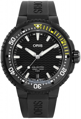 Buy this new Oris AquisPro Date Calibre 400 49.5mm 01 400 7767 7754-07 426 64BTEB mens watch for the discount price of £3,442.00. UK Retailer.