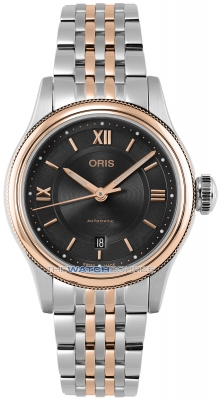 Buy this new Oris Classic Date 28.5mm 01 561 7718 4373-07 8 14 12 ladies watch for the discount price of £990.00. UK Retailer.
