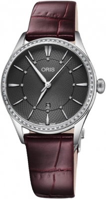 Buy this new Oris Artelier Date 33mm 01 561 7724 4953-07 5 17 63FC ladies watch for the discount price of £2,006.00. UK Retailer.