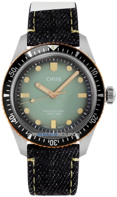 Buy this new Oris Divers Sixty-Five 40mm 01 733 7707 4337-Set mens watch for the discount price of £1,935.00. UK Retailer.