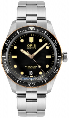 Buy this new Oris Divers Sixty-Five 40mm 01 733 7707 4354-07 8 20 18 mens watch for the discount price of £1,870.00. UK Retailer.