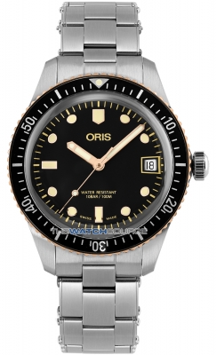 Buy this new Oris Divers Sixty Five 36mm 01 733 7747 4354-07 8 17 18 midsize watch for the discount price of &pound;1,615.00. UK Retailer.