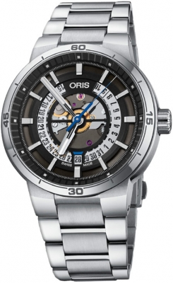 Buy this new Oris TT1 Engine Date 01 733 7752 4124-07 8 24 08 mens watch for the discount price of £1,190.00. UK Retailer.