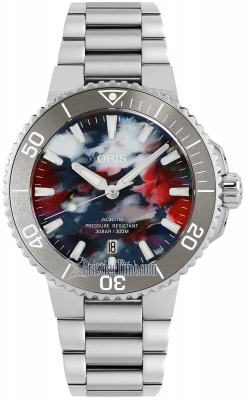 Buy this new Oris Aquis Date 41.5mm 01 733 7766 4150-Set mens watch for the discount price of £1,700.00. UK Retailer.