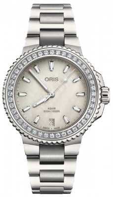 Oris Aquis Date Diamonds 36.5mm 01 733 7792 4956-07 8 19 05P watch