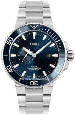Buy this new Oris Aquis Small Second, Date 45.5 01 743 7733 4155-07 8 24 05PEB mens watch for the discount price of £1,955.00. UK Retailer.