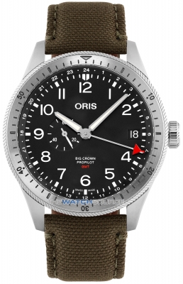 Buy this new Oris Big Crown ProPilot Timer GMT 44 01 748 7756 4064-07 3 22 02LC mens watch for the discount price of £1,806.25. UK Retailer.