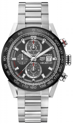 Buy this new Tag Heuer Carrera Caliber Heuer 01 43mm car201w.ba0714 mens watch for the discount price of £3,650.00. UK Retailer.