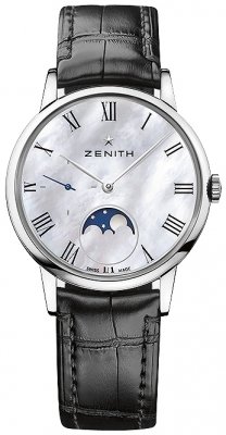 Buy this new Zenith Elite Ultra Thin Lady Moonphase 36mm 03.2320.692/81.c714 ladies watch for the discount price of £3,901.00. UK Retailer.