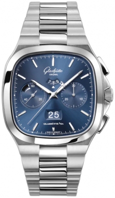 Buy this new Glashutte Original Seventies Chronograph Panorama Date 1-37-02-08-02-70 mens watch for the discount price of £13,110.00. UK Retailer.
