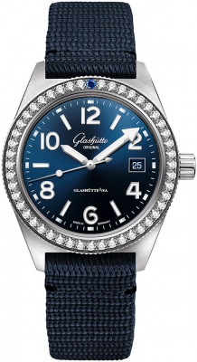 Buy this new Glashutte Original SeaQ Automatic 39.5mm 1-39-11-09-82-34 midsize watch for the discount price of £12,495.00. UK Retailer.