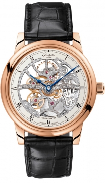 Buy this new Glashutte Original Senator Manual Winding Skeletonized Edition 1-49-18-01-05-30 mens watch for the discount price of £25,670.00. UK Retailer.