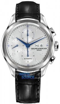 Buy this new Baume & Mercier Clifton Chronograph Day Date 10123 mens watch for the discount price of £2,541.00. UK Retailer.