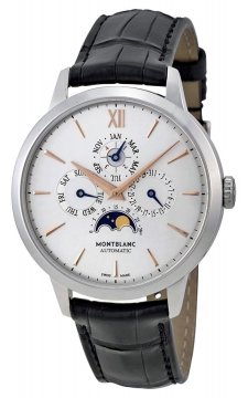 Buy this new Montblanc Heritage Spirit Perpetual Calendar 110715 mens watch for the discount price of £8,160.00. UK Retailer.