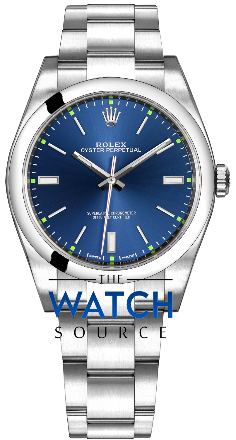 rolex oyster perpetual 39mm blue