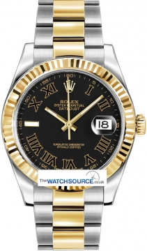 Buy this new Rolex Oyster Perpetual Datejust II 116333 Black Roman mens watch for the discount price of £8,530.00. UK Retailer.