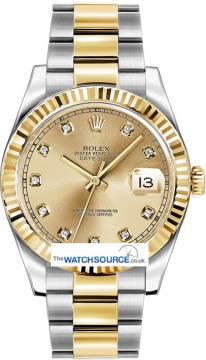 Buy this new Rolex Oyster Perpetual Datejust II 116333 Champagne Diamond mens watch for the discount price of £10,010.00. UK Retailer.