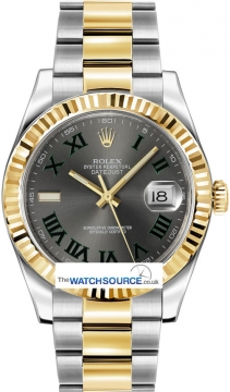Buy this new Rolex Oyster Perpetual Datejust II 116333 Slate Roman mens watch for the discount price of £8,530.00. UK Retailer.