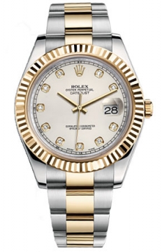 Buy this new Rolex Oyster Perpetual Datejust II 116333 Ivory Diamond mens watch for the discount price of £10,010.00. UK Retailer.