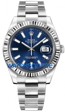 Buy this new Rolex Oyster Perpetual Datejust II 116334 Blue Index mens watch for the discount price of £6,922.00. UK Retailer.