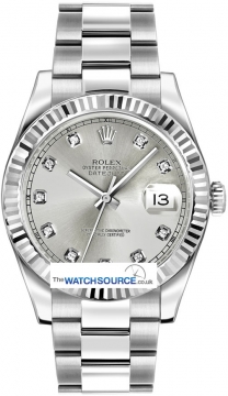 Buy this new Rolex Oyster Perpetual Datejust II 116334 Silver Diamond mens watch for the discount price of £8,200.00. UK Retailer.