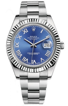 Buy this new Rolex Oyster Perpetual Datejust II 116334 Blue Roman mens watch for the discount price of £6,100.00. UK Retailer.