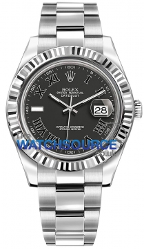 Buy this new Rolex Oyster Perpetual Datejust II 116334 Black Roman mens watch for the discount price of £6,900.00. UK Retailer.