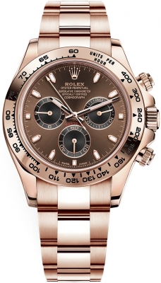 Buy this new Rolex Cosmograph Daytona Everose Gold 116505 Chocolate Black Index mens watch for the discount price of - Please Call for Price. UK Retailer.
