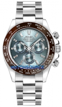 Buy this new Rolex Cosmograph Daytona Platinum 116506 Ice Blue Baguette mens watch for the discount price of £0.00. UK Retailer.