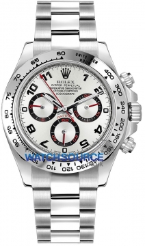 Buy this new Rolex Cosmograph Daytona White Gold 116509 Silver Arabic mens watch for the discount price of £27,610.00. UK Retailer.