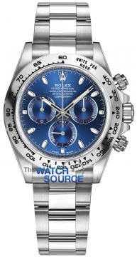 Rolex Cosmograph Daytona White Gold 116509 Blue Index Oyster watch