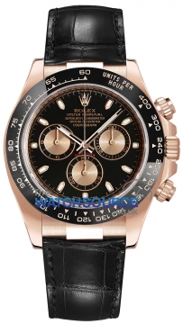 Buy this new Rolex Cosmograph Daytona Everose Gold 116515LN Black and Pink Index mens watch for the discount price of £35,000.00. UK Retailer.