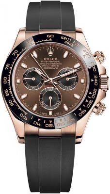 Buy this new Rolex Cosmograph Daytona Everose Gold 116515LN Chocolate Black Oysterflex mens watch for the discount price of - Please Call for Price. UK Retailer.