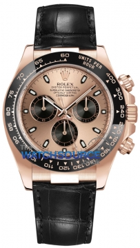 Buy this new Rolex Cosmograph Daytona Everose Gold 116515LN Pink and Black Index mens watch for the discount price of £33,500.00. UK Retailer.