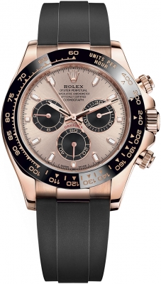 Rolex Cosmograph Daytona Everose Gold 116515LN Sundust Black Oysterflex watch