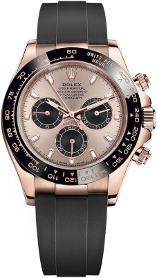 Buy this new Rolex Cosmograph Daytona Everose Gold 116515LN Sundust Black Oysterflex mens watch for the discount price of - Please Call for Price. UK Retailer.